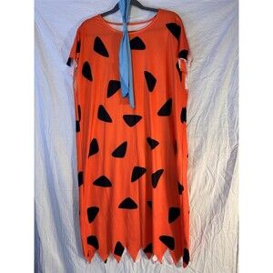 Adult Halloween Men's Caveman Custom with Blue Tie Read Description